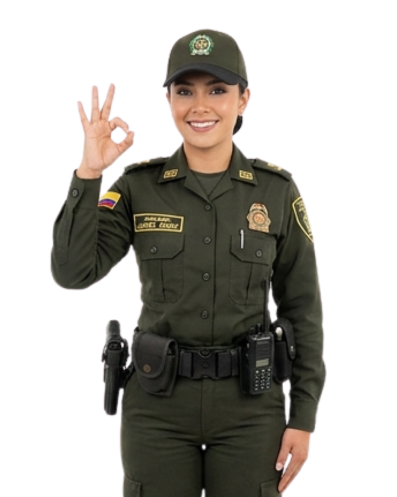 post instagram dia de la policia nacional moderno azul verde y blanco